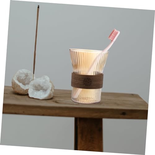 Elegant Toothbrush Container Comfortable Reusable Glass Cup
