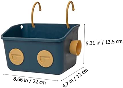 No Punching Shotarday Caddy Silver Basket for Bathroom Storage