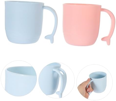 Hoement Reusable Cartoon Toothbrush Holder Mouthwash Cup for Kids