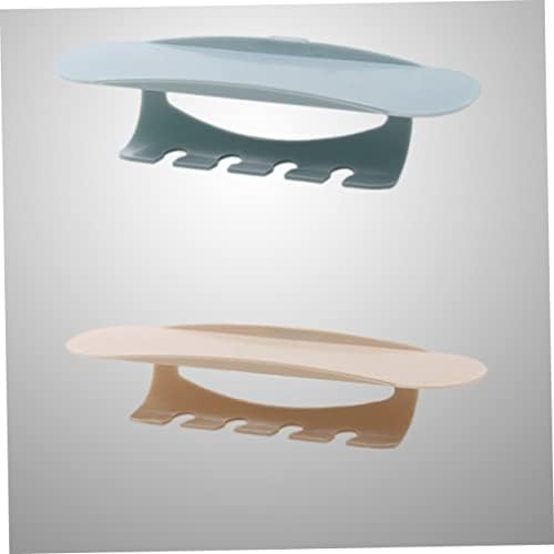 2-Piece Wall-Mounted Toothbrush Organizer with Punch Design