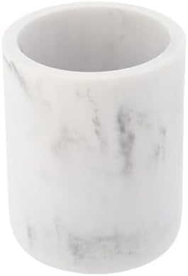 White Marble Resin Toothbrush Holder