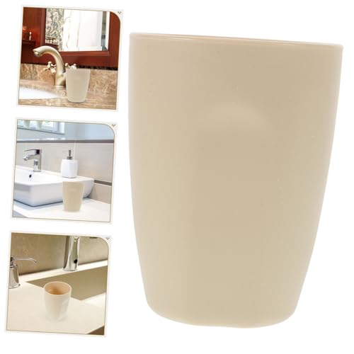 Sturdy Beige Toothbrush Tumbler