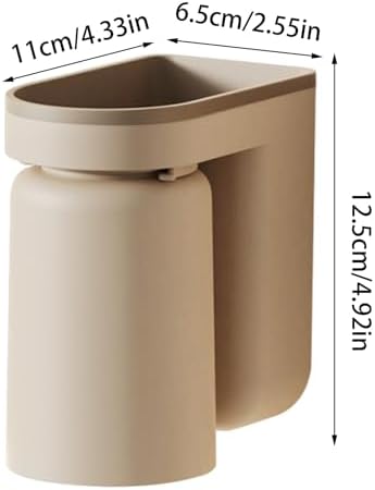 Bathroom Wall Toothbrush Holder with Easy Mounting