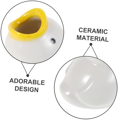 Cute Ceramic Toothbrush Holder - Compact Functional