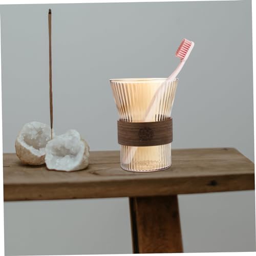 MAGICLULU Elegant Glass Toothbrush Cup