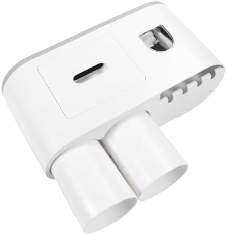 1Pc Wall Mounted Toothbrush Rack with Automatic Toothpaste Dispenser