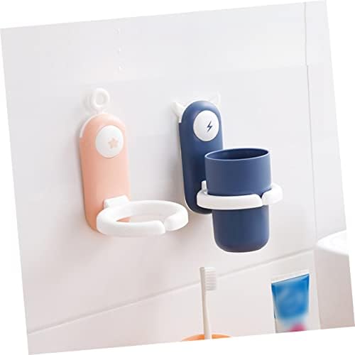 Wall-Mounted Toothbrush Cup Holder for Sanitaire Pp Material Easy to Install