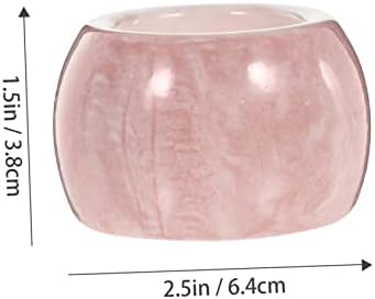 ABOOFAN 2Pcs Marble Ceramic Toothbrush Holder for Bathroom Storage