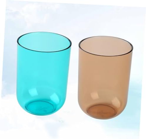 Ergonomic Clear Toothbrush Mug Set for Adults
