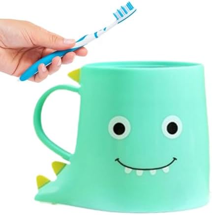 Cartoon Bathroom Toothbrush Mugs 4PCS Cartoon Toothbrush Mugs