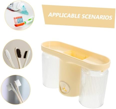 Bathroom Toothbrush Holder Wall Mounted Organizer for Kids and Adults