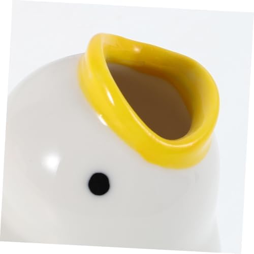 Bestyash Cute Ceramic Cartoon Duck Toothbrush Holder Bathroom Organizer