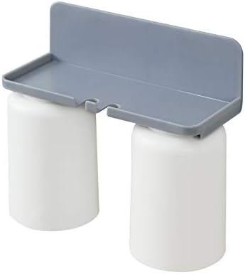 Nordic-Style White Wall-Mounted Toothbrush Holder