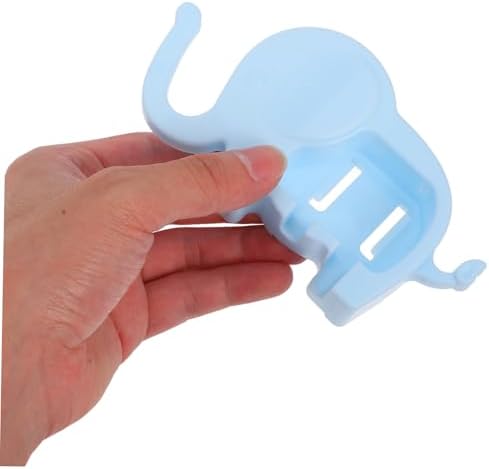 Cabilock Cuddly Elephant Toothbrush Holder Wall-Mounted for Boys Girls