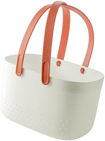 Nurnesy Large Capacity Plastic Shower Storage Basket Organizer