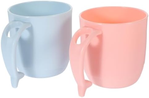 Two-Piece Mansion Dolphin Mouthwash Cups for Oral Care