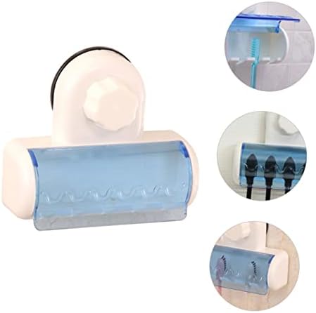 Elegant Suction-Cup Toothbrush and Toothpaste Holder