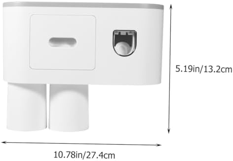 Wall-Mount Toothbrush Toothpaste Organizer