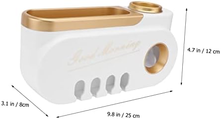 Wall-Mounted Toothbrush Toothpaste Organizer