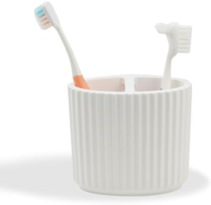 Compact Ceramic Toothbrush Holder