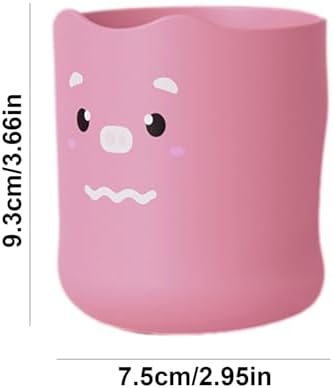 Safe Fun KSIEE Kids Toothbrush Cup Cartoon Toothpaste Holder for Children