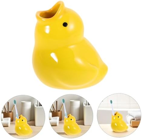 Adorable Cartoon Ceramic Toothbrush Organizer