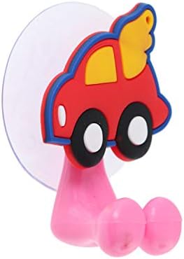 SandT Collection Car Suction Toothbrush Holder for Mirror Wall - Pink