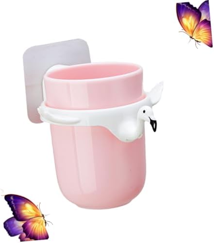 HOOtn Flamingo Tooth Mug Gargle Brush Use-Everyday Organizer in a Cute Design
