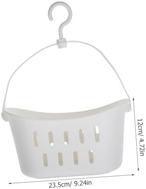Mikinona Small Plastic Hanging Basket for Organizing Bathroom Kitchen Supplies