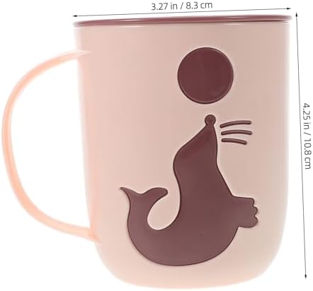 Totority Baby Mouthwash Cup Dolphin Toothbrush Holder Portable Travel Tumbler