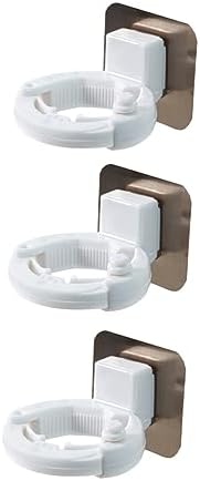 Cabilock 3pcs Wall Mounted Shower Gel Bottle Rack