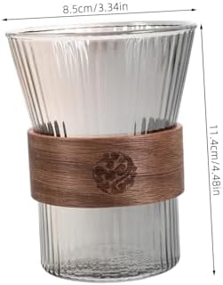 LIFKOME Glass Toothbrush Mouthwash Rinsing Cup