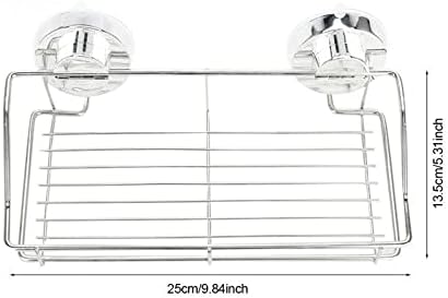 Wall-Mounted Dual-Sucker Organizer Durable Space-Saving