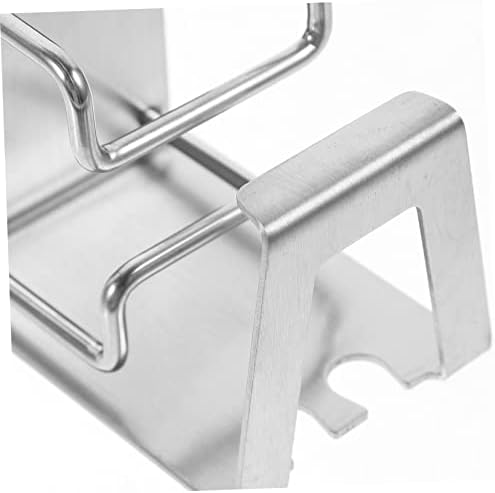 Stainless Steel Wall-Mounted Toothbrush and Cup Holder