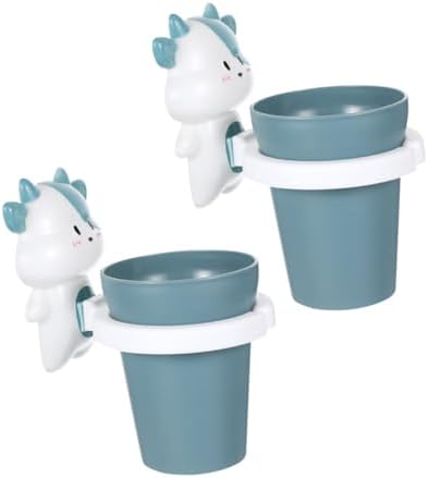 BrightFufu Cute Toothbrush Cup Holder for Kids Perfect Travel Toy Design
