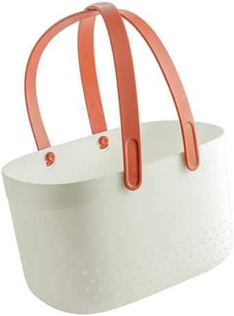 Nurnesy Large Capacity Plastic Shower Storage Basket Organizer