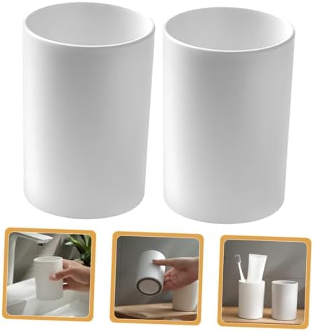 Cabilock Reusable Stylish Bathroom Tumbler Cup Set for Toothbrush Mouthwash