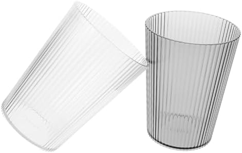 Zerodeko 2pcs Clear Toothbrush Cup Holder