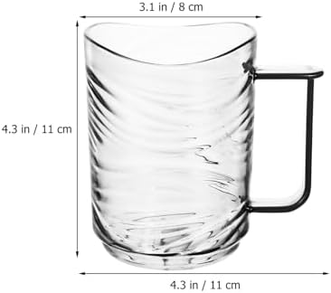 Double-Pack 2Pcs Transparent Plastic Toothbrush Holder with Ergonomic Handle