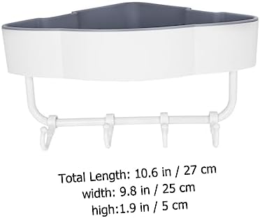 Bathroom Storage Shelf No Punching Plastic Organizer