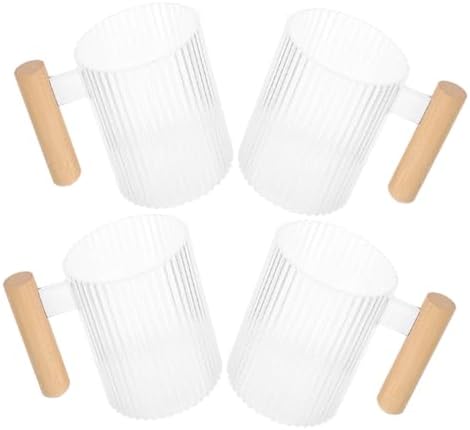 4-Piece Transparent Travel Tumbler Toothbrush Holder