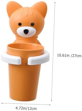 Happyyami Cartoon Wall-Mounted Toothbrush Organizer