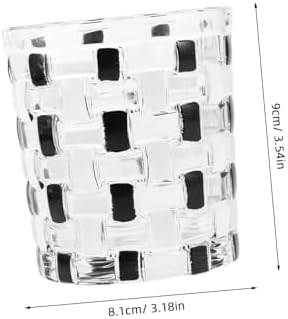 LIFKICHStylish Black White Checkered Toothbrush Holder for Efficient Oral Care