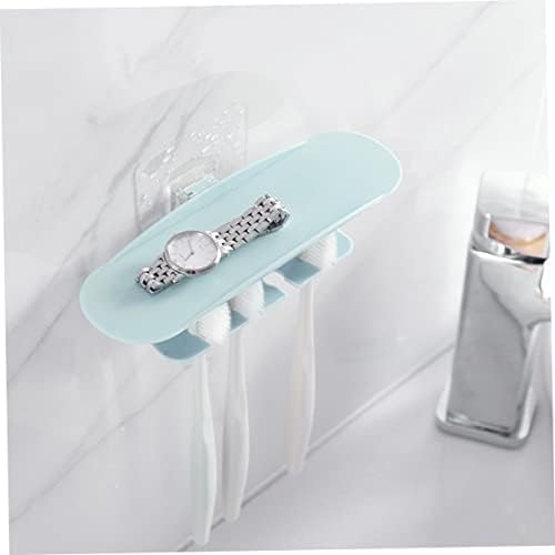 2-Piece Wall-Mounted Toothbrush Organizer with Punch Design