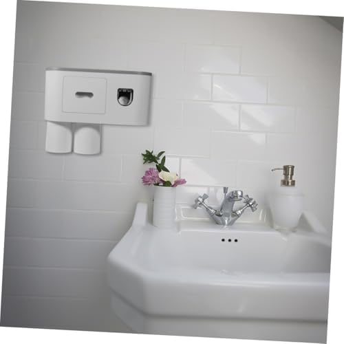 Wall-Mount Toothbrush Toothpaste Organizer