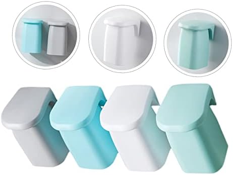 4-Piece Non-Marking Wall-Mounted Toothbrush Cup Set