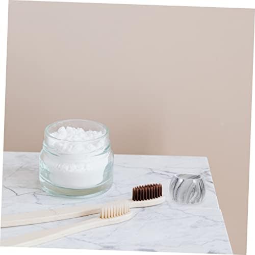 DECHOUS 3Pcs Ceramic Toothbrush Holder with Marble Pattern 1