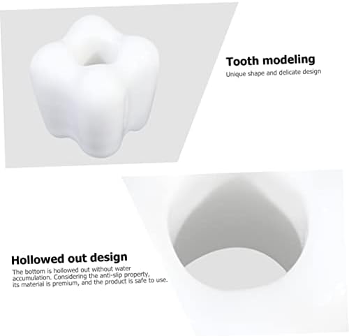 4-Pack Creative Tooth Shaped Toothbrush Holder