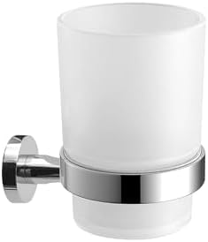 Frost-Glass Wall-Mounted Toothbrush Holder
