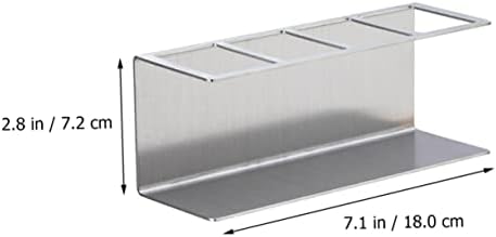 Wall Mounted Stainless Steel Toothpaste Organizer with Electric Toothbrush Slots